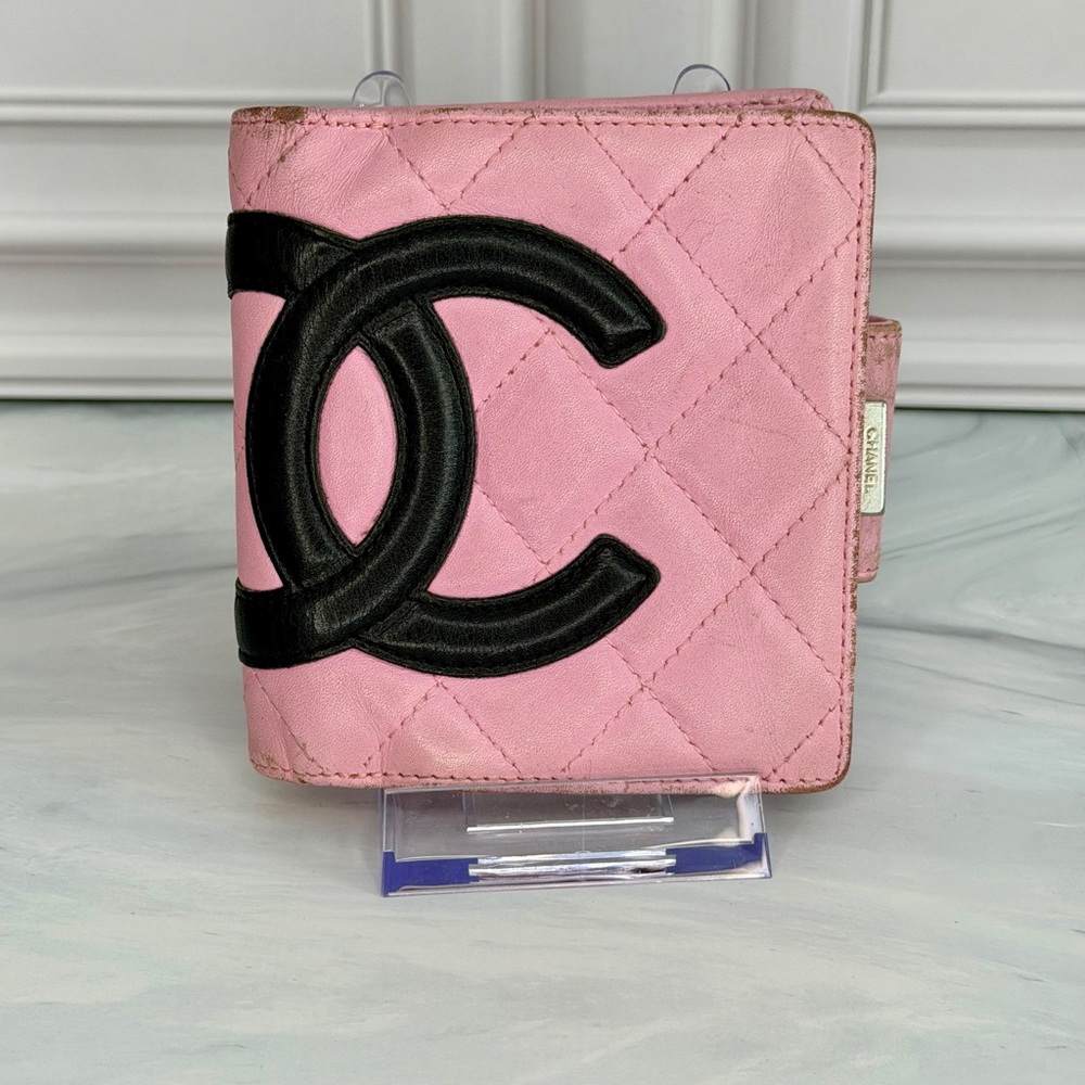 Chanel Pink Cambon Compact Bifold Wallet – Authentic | Full Inclusion